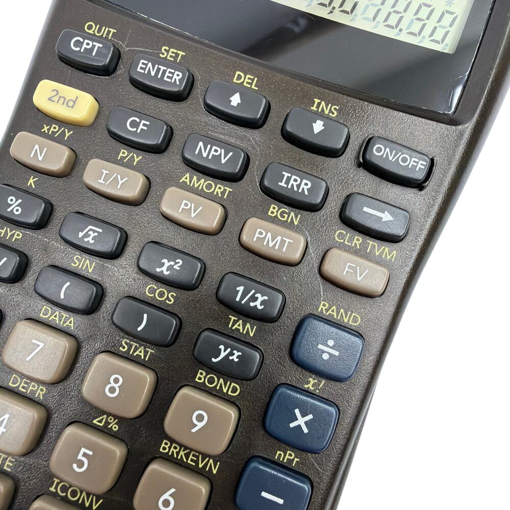 Texas Instruments BA II Plus Financial Calculator with Slide Cover Tested - Picture 4 of 4